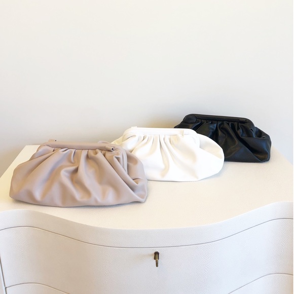 MONTERREY Black Vegan Pouch Clutch Crossbody - Picture 2 of 7